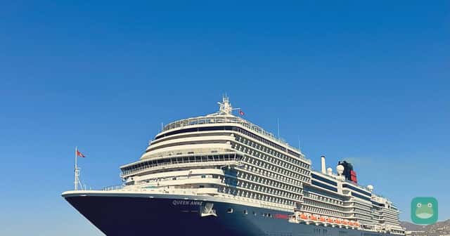 Queen Anne at Cabo San Lucas, January 2025; representative ship photograph, cropped and resized; CC BY 4.0