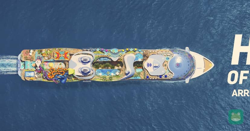 Rendering of Hero of the Seas, Royal Caribbean's fourth Icon-class ship, from the line's press kit