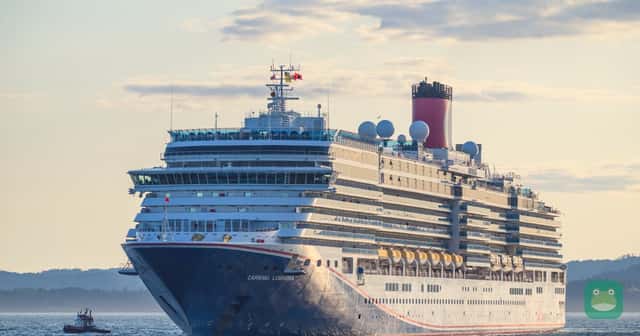 Carnival Luminosa docking at Ogden Point, Victoria, British Columbia, June 2025