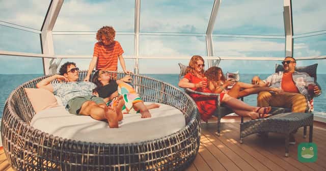 Carnival Cruise Line promotional photo of a family spending time on board.