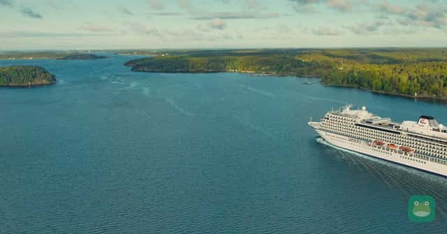 Viking Star sailing in the Stockholm archipelago, shown as a representative Viking ocean ship. Promotional eligibility must be checked for the actual sailing.