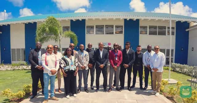 Antigua Cruise Port construction-update delegation; official photograph