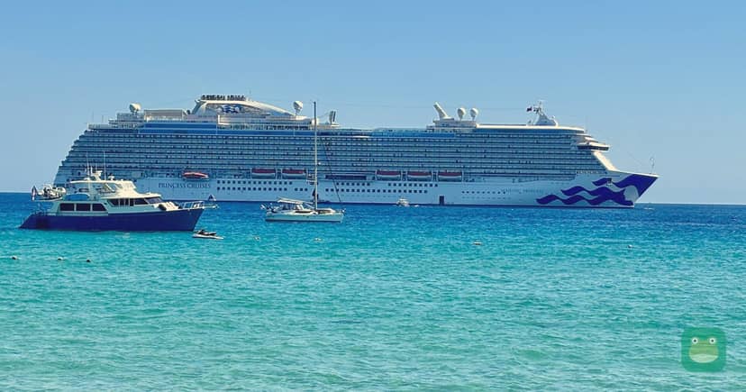 Majestic Princess off El Médano Beach, Cabo San Lucas, Mexico, November 2024