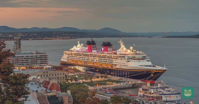 Disney Magic at the Port of Québec, Québec City, 2018