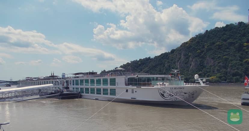 S.S. Beatrice moored on the Danube in Budapest, 2024