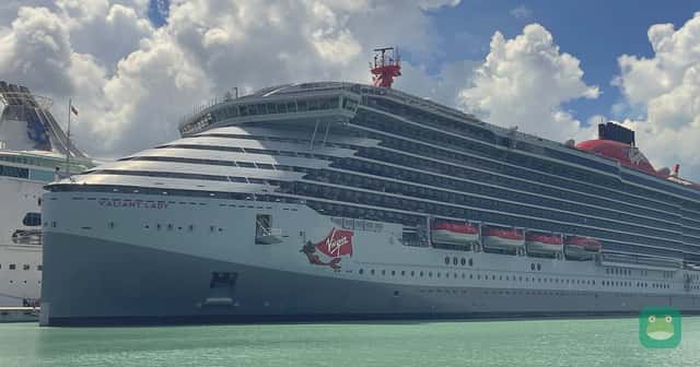 Valiant Lady docked at St. John's, Antigua, February 2024