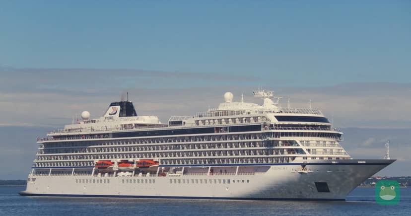 Viking Sky departing Tallinn, 2017