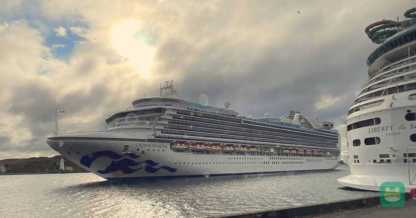 Crown Princess arriving in Halifax, Nova Scotia, August 2025
