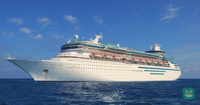 Majesty of the Seas anchored off CocoCay, 2009