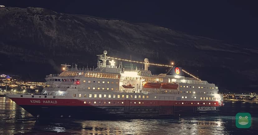 Kong Harald in Tromsø, December 2025