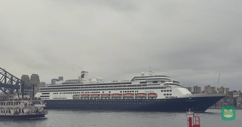 Zaandam leaving Sydney, March 2026