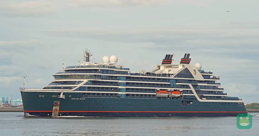 Seabourn Venture at Hoek van Holland, Netherlands, July 2022