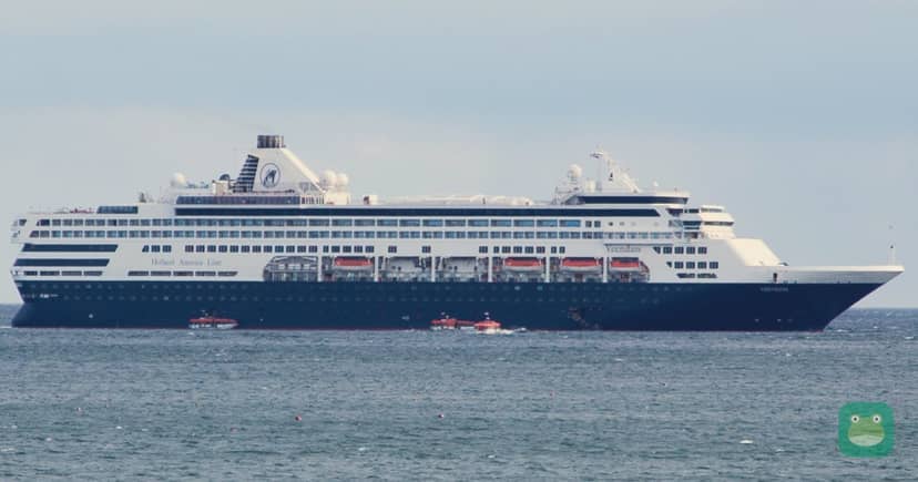 Veendam sailing off Gloucester Harbor, Massachusetts, May 2014