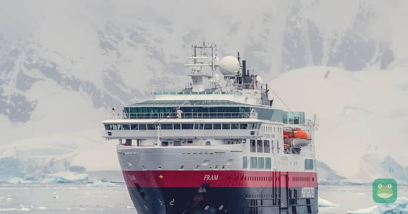 Fram at Brown Station, Antarctica, 2019