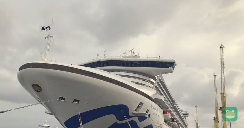 Sapphire Princess at Montevideo, Uruguay, January 2025