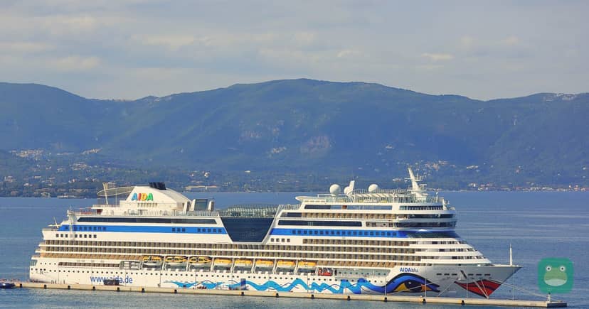 AIDAblu in Corfu, 2017