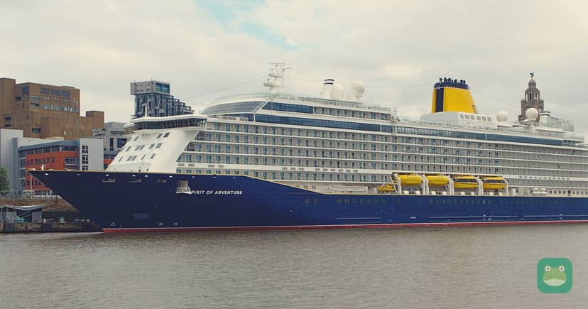 Spirit of Adventure at Liverpool Cruise Terminal, August 2021