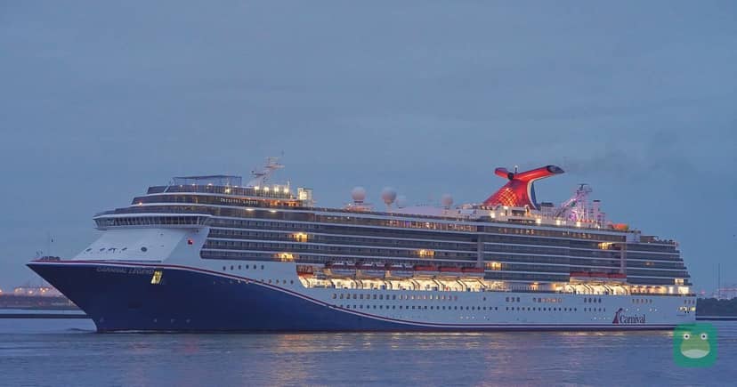 Carnival Legend near Hoek van Holland, August 2024