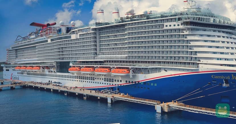 Carnival Jubilee docked off Cozumel, Mexico, March 2024
