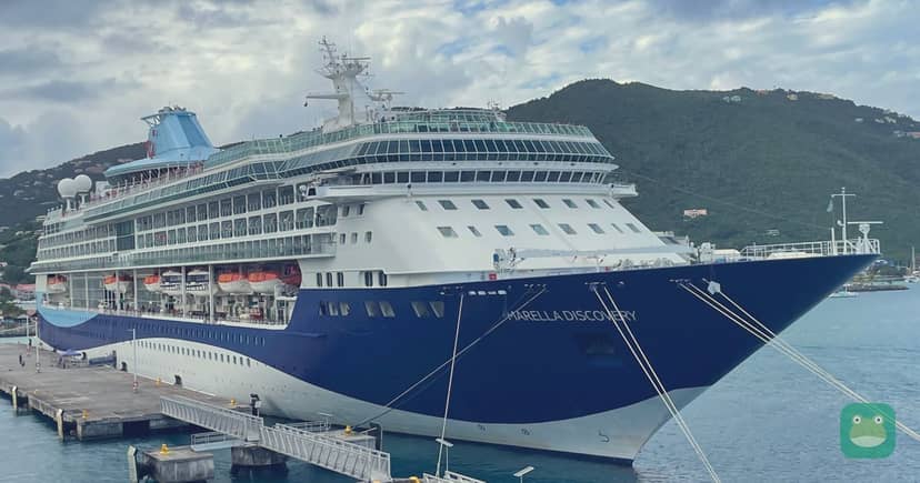 Marella Discovery docked in Road Town, Tortola, February 2024