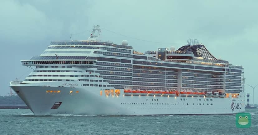 MSC Splendida on the Nieuwe Waterweg near Rotterdam, 2015